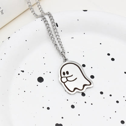 Halloween Couple's Love Ghost Necklace