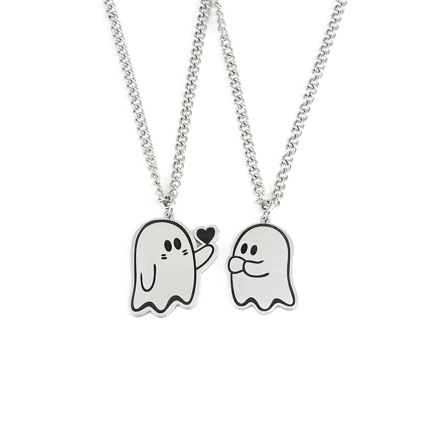 Halloween Couple's Love Ghost Necklace